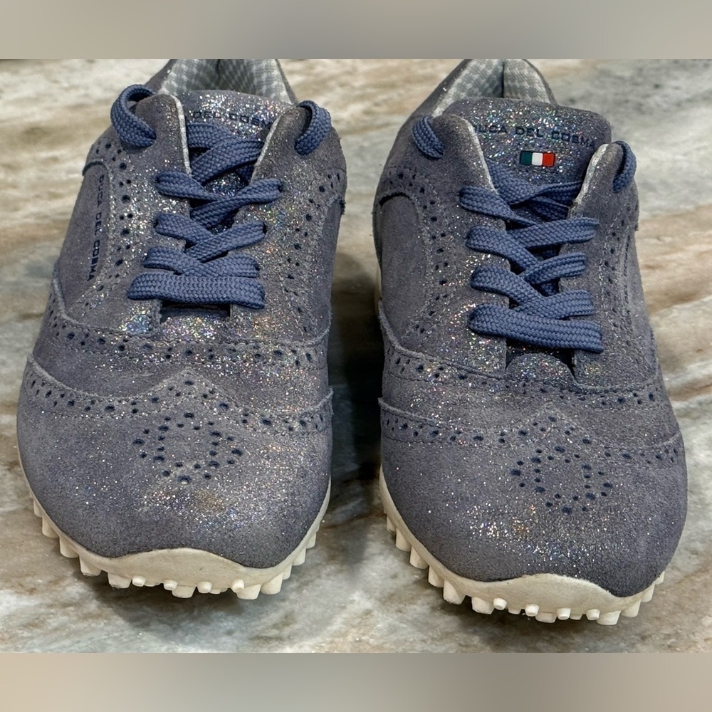 Women’s DUCA DEL COSMA Rhapsody navy sparkling Spikeless golf shoes- Size US 7 - Picture 3 of 11